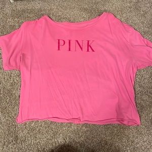 Pink cropped t-shirt